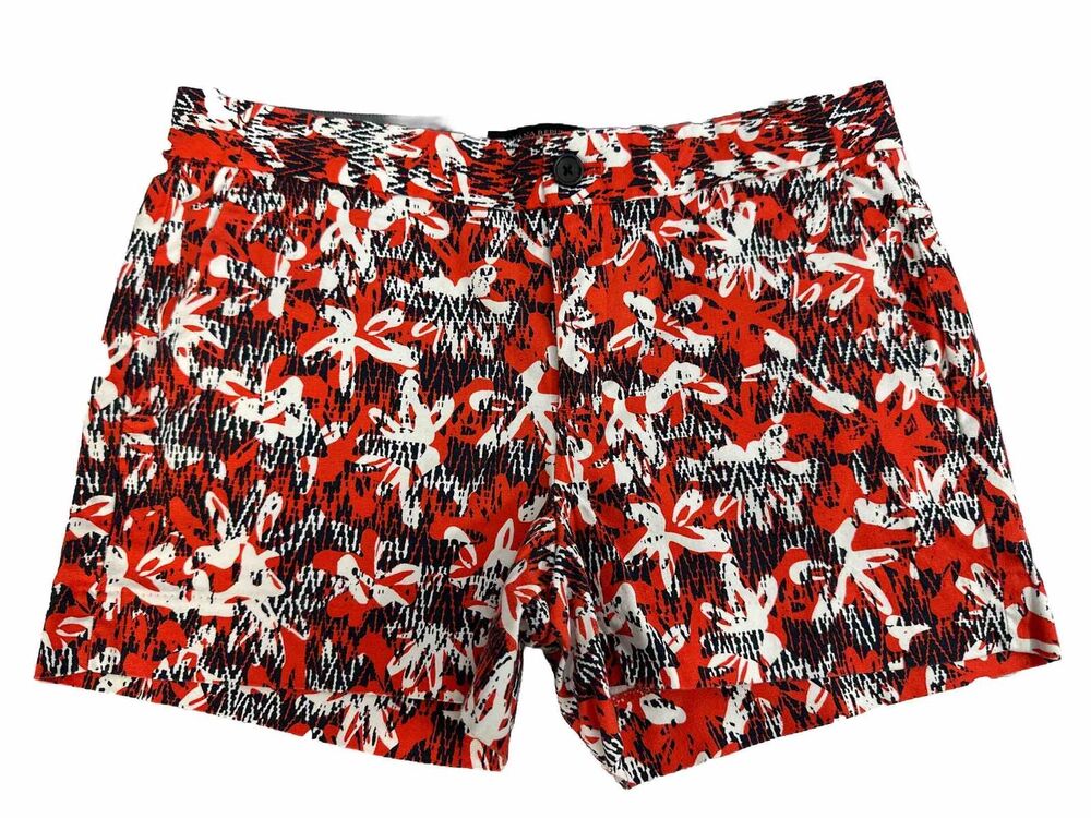 Banana Republic Womens Hampton Fit Red White and Blue Chino Shorts size 4
